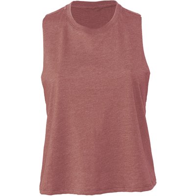Camiseta Corte corto y holgado mujer Heather Mauve L