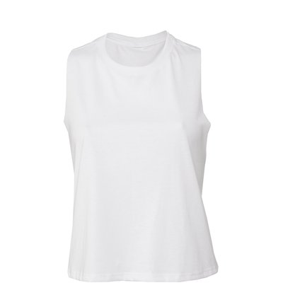Camiseta Corte corto y holgado mujer Solid White Blend S