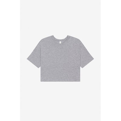 Camiseta crop mujer 100% algodón Athletic Heather S