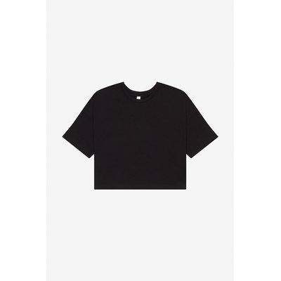 Camiseta crop mujer 100% algodón Black XL