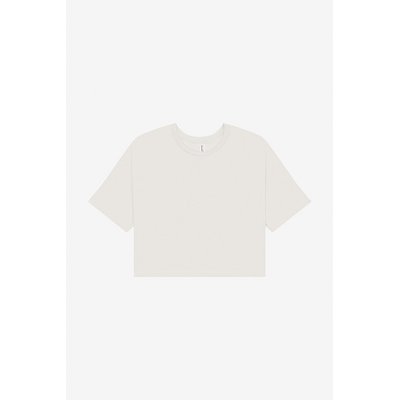 Camiseta crop mujer 100% algodón Vintage White M