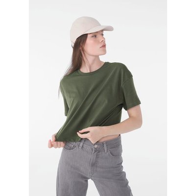Camiseta crop mujer 100% algodón