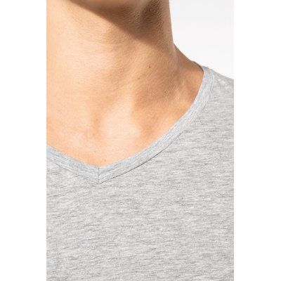 Camiseta cuello de pico Color jaspeado