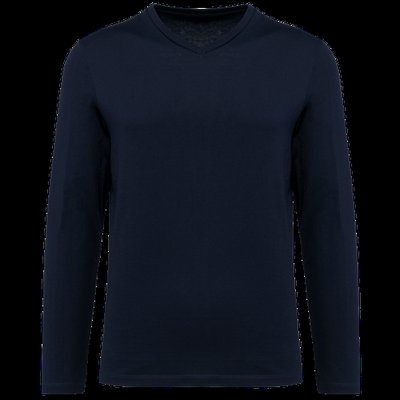 Camiseta cuello de pico hombre manga larga Deep Navy M