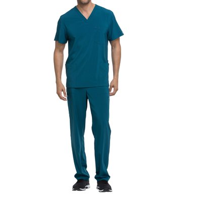 Camiseta cuello pico hombre poliéster Caribbean Blue XS