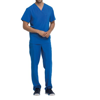 Camiseta cuello pico hombre poliéster Royal M