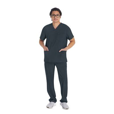Camiseta cuello pico hombre poliéster