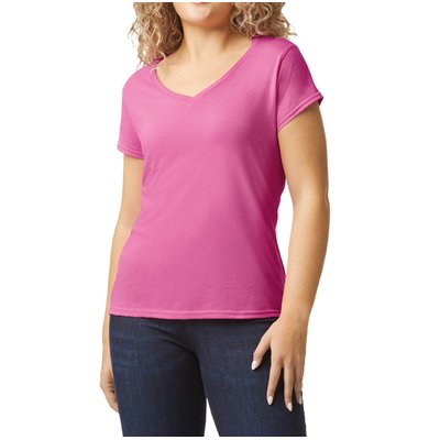 Camiseta cuello de pico para mujer de corte entallado Azalea M