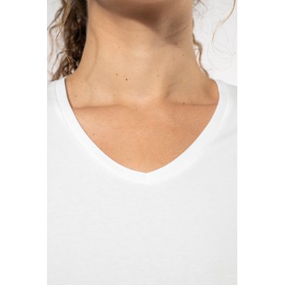 Camiseta cuello de pico mujer