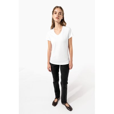 Camiseta cuello de pico mujer