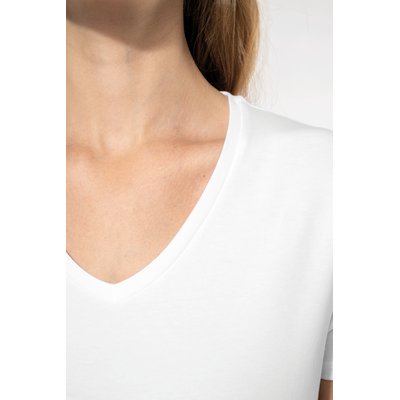 Camiseta cuello de pico mujer