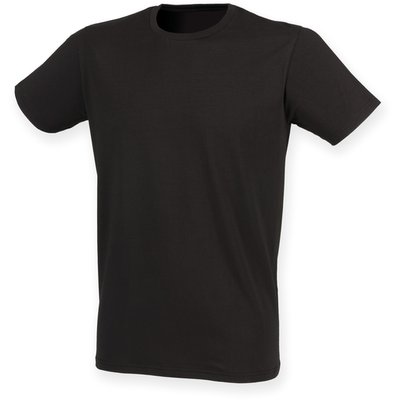 Camiseta cuello redondo hombre Black XXL