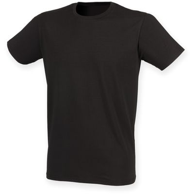 Camiseta cuello redondo hombre Black Xxl