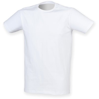 Camiseta cuello redondo hombre White S