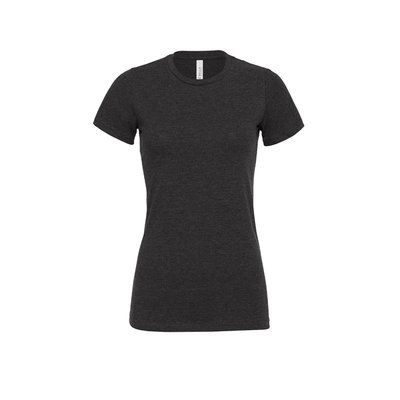 Camiseta cuello redondo mujer holgada Dark Grey Heather S