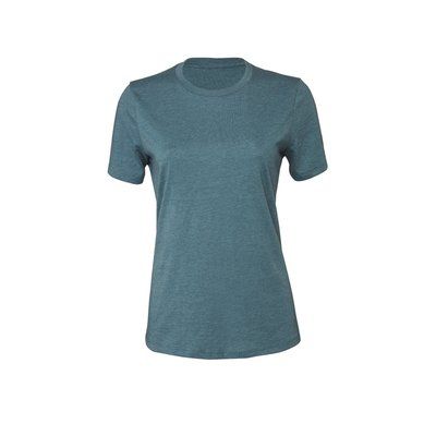 Camiseta cuello redondo mujer holgada Heather Deep Teal M