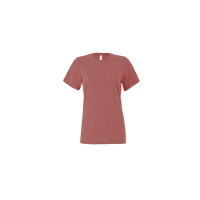 Camiseta cuello redondo mujer holgada Heather Mauve M