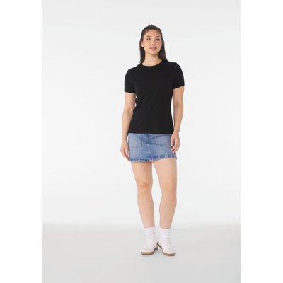 Camiseta cuello redondo mujer holgada
