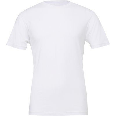 Camiseta cuello redondo unisex White M