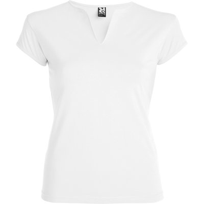 Camiseta CON cuello en V Blanco S
