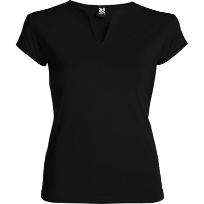 Camiseta CON cuello en V Negro 2XL