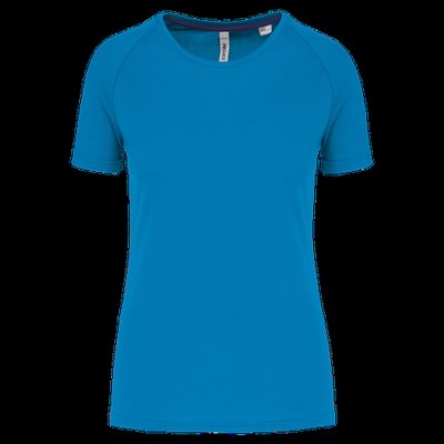 Camiseta deporte corte recto Aqua Blue XXL