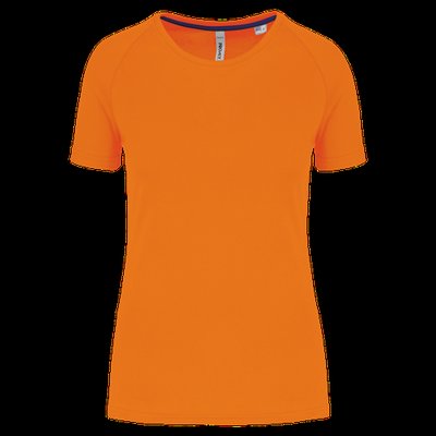 Camiseta deporte corte recto Fluorescent Orange L