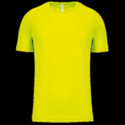 Camiseta de deporte hombre poliéster Fluorescent Yellow S
