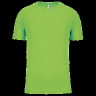 Camiseta de deporte hombre poliéster Lime M