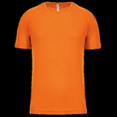 Camiseta de deporte hombre poliéster Orange S