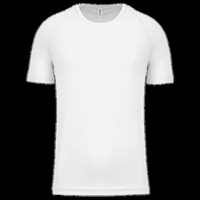 Camiseta de deporte hombre poliéster White 3XL