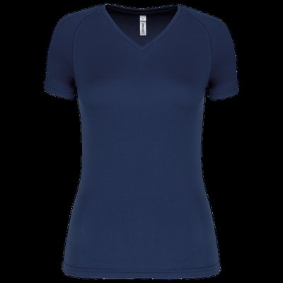 Camiseta de deporte mujer cuello de pico Sporty Navy L