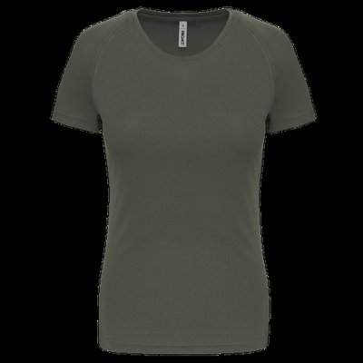 Camiseta de deporte mujer poliéster Dark Khaki XXL