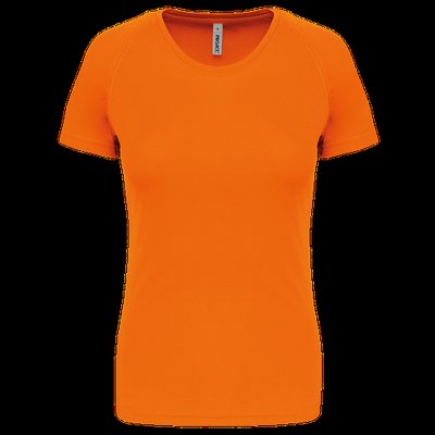 Camiseta de deporte mujer poliéster Fluorescent Orange S