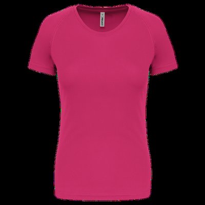 Camiseta de deporte mujer poliéster Fuchsia XS