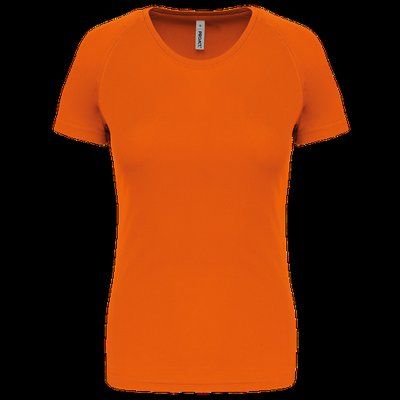 Camiseta de deporte mujer poliéster Orange S