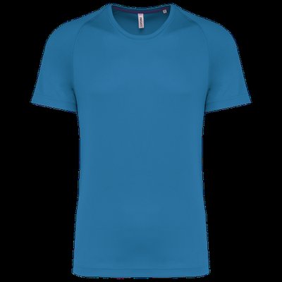 Camiseta deporte reciclada para hombre Aqua Blue XXL