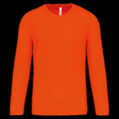 Camiseta de deporte secado rápido manga larga Fluorescent Orange XS