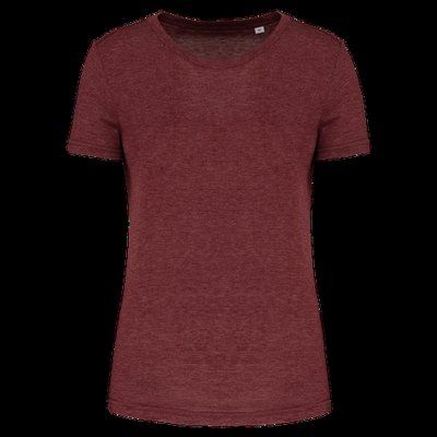 Camiseta deporte Tejido de jersey antibolitas. Wine Heather M