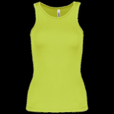 Camiseta de deporte tirantes para chica Lime S