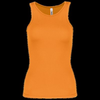 Camiseta de deporte tirantes para chica Orange M