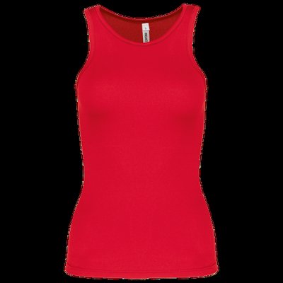 Camiseta de deporte tirantes para chica Red S