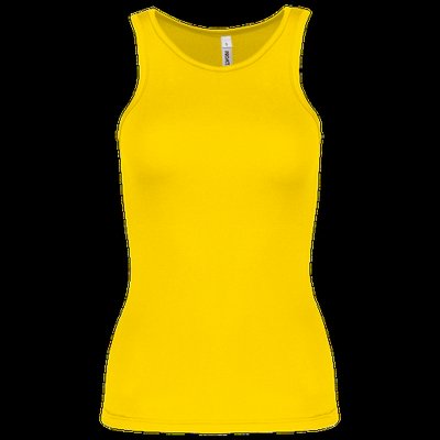 Camiseta de deporte tirantes para chica True Yellow M