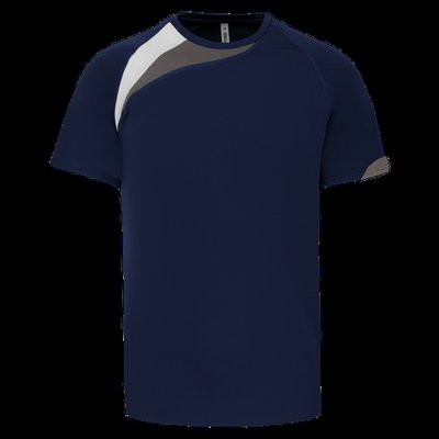 Camiseta deportes manga corta niños Sporty navy/White/Storm grey 8/10 ans