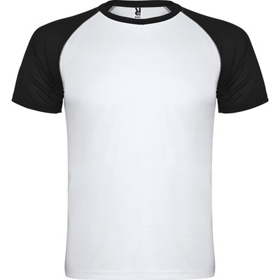 Camiseta Deportiva Bicolor Blanco/Negro L