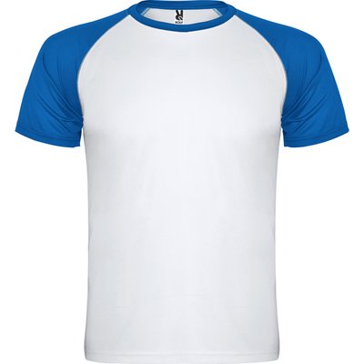 Camiseta Deportiva Bicolor BLANCO/ROYAL 16