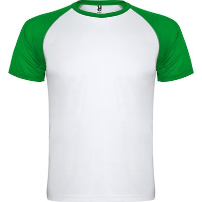 Camiseta Deportiva Bicolor BLANCO/VERDE HELECHO 3XL