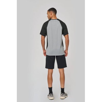 Camiseta deportiva bicolor manga corta
