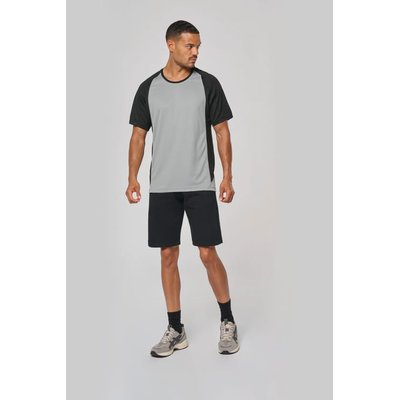Camiseta deportiva bicolor manga corta