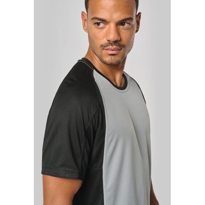 Camiseta deportiva bicolor manga corta